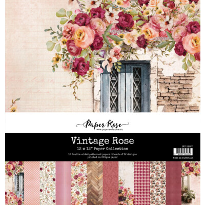 12X12 Paper Collection, Vintage Rose