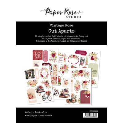 Cut Aparts Paper Pack, Vintage Rose