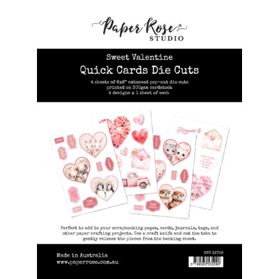 6X8 Quick Cards Die Cuts, Sweet Valentine