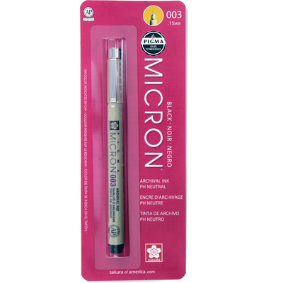 Pigma Micron 003 Pen, 0.15mm - Black
