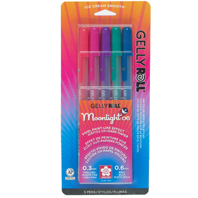 Gelly Roll Moonlight Pen Set, 06 Fine - Dusk Pack (5 pk)