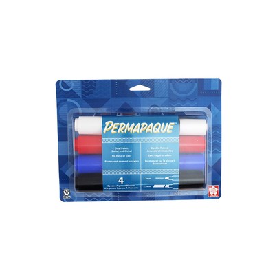 Permapaque Dual Point Paint Marker Set (4pk)