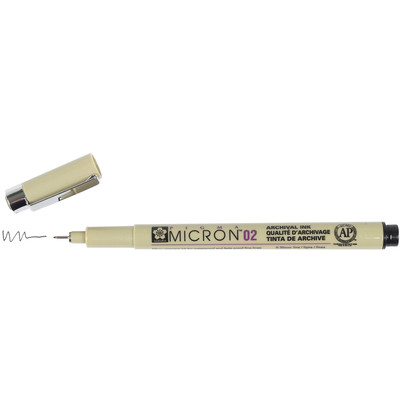 Pigma Micron 02 Pen, 0.30mm - Black