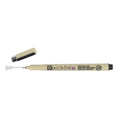 Pigma Micron 03 Pen, 0.35mm - Black