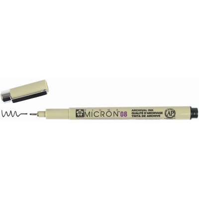 Pigma Micron 08 Pen, 0.50mm - Black