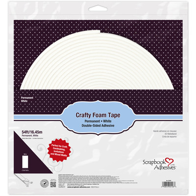 Crafty Foam Tape, White (54ft)