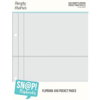 SNAP! 6X8 Flipbook Page Refills, 4X6