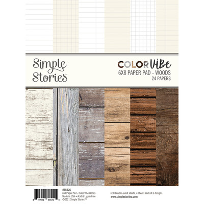 6X8 Color Vibe Paper Pad, Woods