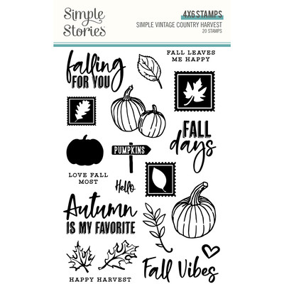 Clear Stamp, Simple Vintage Country Harvest