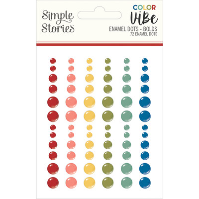 Color Vibe Enamel Dots, Bolds
