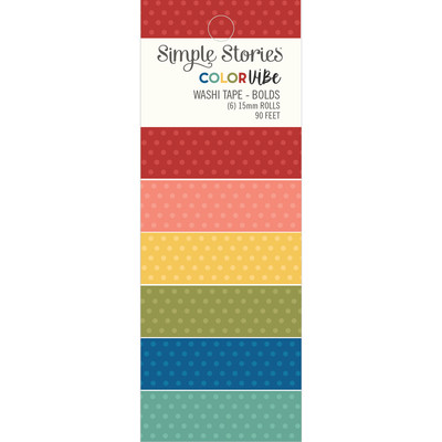 Color Vibe Washi Tape, Bolds