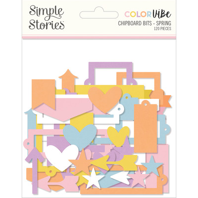 Color Vibe Chipboard Bits, Spring