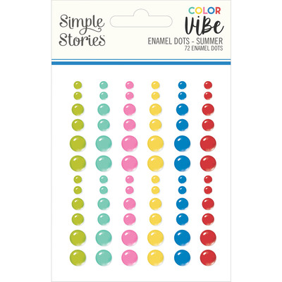 Color Vibe Enamel Dots, Summer
