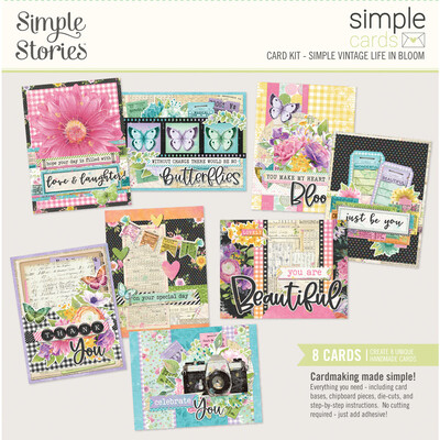 Simple Cards Card Kit, Simple Vintage Life in Bloom