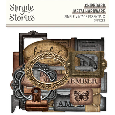 Simple Stories Vintage Essentials Captured Bits And Pieces 20417  Simple  stories, Scrapbook printables, Scrapbook stickers printable