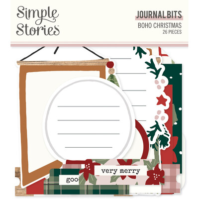 Journal Bits & Pieces, Boho Christmas