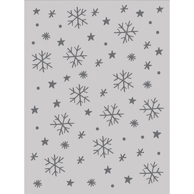 Stencil, Winter Wonder - Snow Flurries