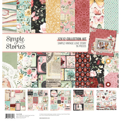 12X12 Collection Kit, Simple Vintage Love Story