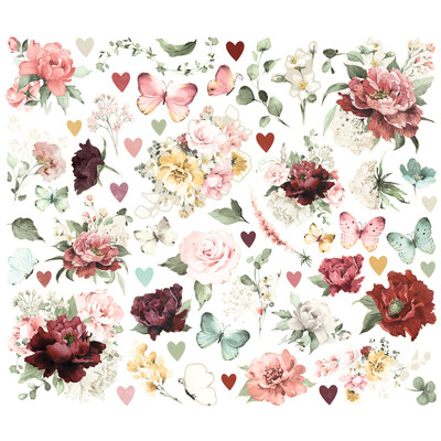 Floral Bits & Pieces, Simple Vintage Love Story
