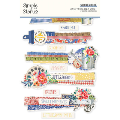 Sticker Book, Simple Vintage Linen Market