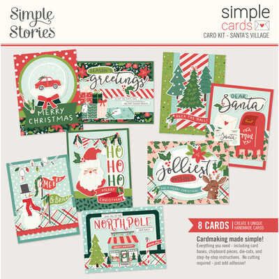 Simple Cards Card Kit, Santa's Village