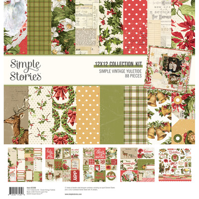 12X12 Collection Kit, Simple Vintage Yuletide