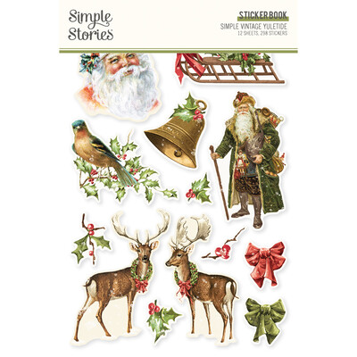 Sticker Book, Simple Vintage Yuletide