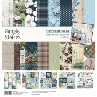 12X12 Collection Kit, Simple Vintage Fresh Snow