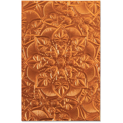 3D Textured Impressions Emb. Folder - Floral Mandala