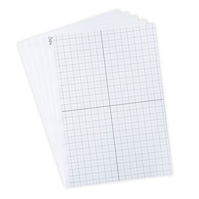 Sticky Grid Sheets, 8 1/4" x 11 5/8" (5 Pack)