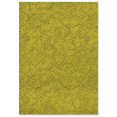 3D Textured Impressions Embossing Folder, Winter Foliage