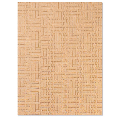 3D Textured Impressions Embossing Folder, Woven Leather