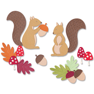 Thinlits Die Set, Harvest Squirrels