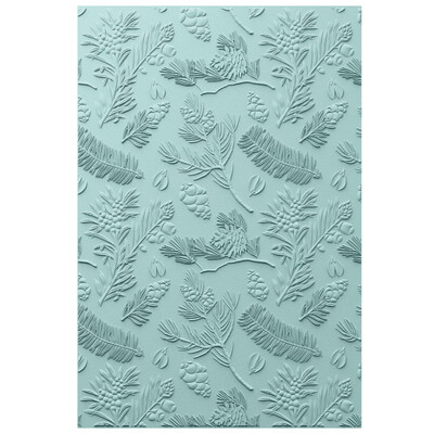 3D Textured Impressions A5 Embossing Folder, Pines