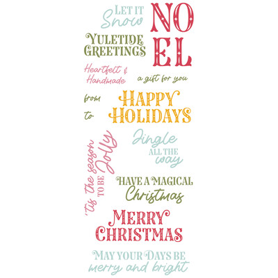 Clear Stamps Set, Greetings of the Season (13pk)