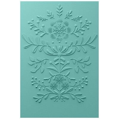 3-D Textured Impressions Embossing Folder, Yuletide