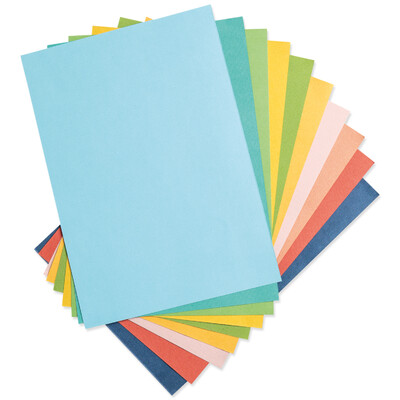 A4 Surfacez Cardstock Pack, Summer Colors (40 Sheets)