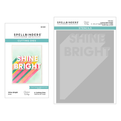 Die & Stencil Bundle, Shine Bright - Layered Shine Bright