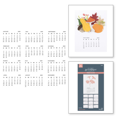 BetterPress Press Plates, Florals Through the Years - 2025 DIY Calendar