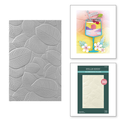 3D Embossing Folder, Lush Leaves