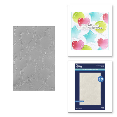 3D Embossing Folder, Party Balloons