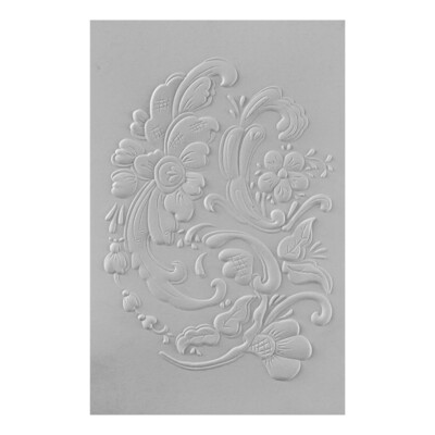 3D Embossing Folder, Norwegian Rosemaling