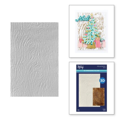 3D Embossing Folder, Timeless Trees - Bark