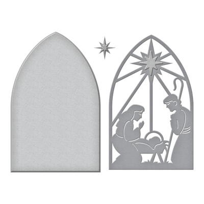 Etched Dies, Christmas Morn Nativity