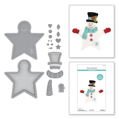 Die, Felt Stitch & Create - Felt Snowman Star