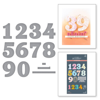 Die, Color Mix Celebrations - Bold Numbers