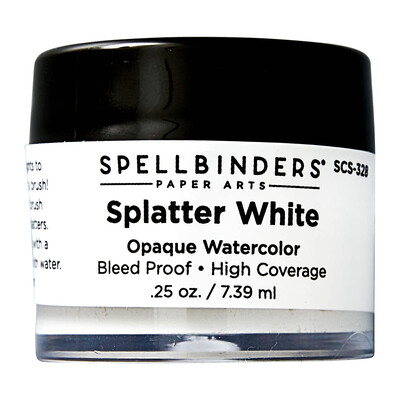 Opaque Watercolor, Splatter White