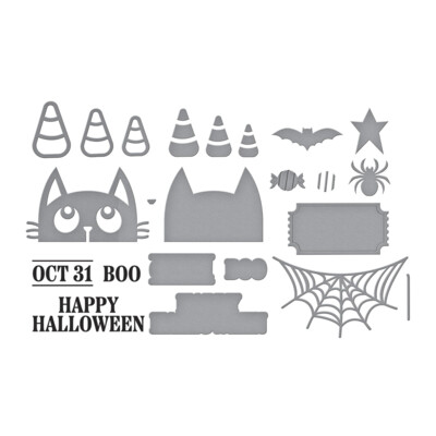 Clear Stamp & Die Set, Halloween Gifting