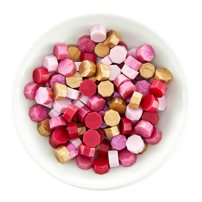 Must-Have Wax Bead Mix, Sealed by Spellbinders - Pink