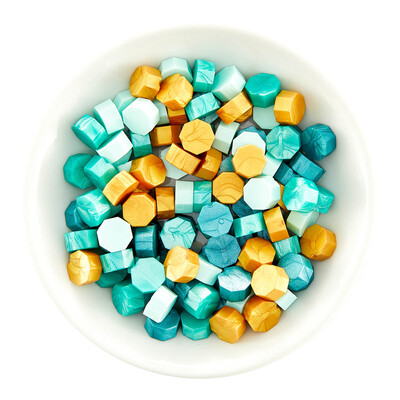 Must-Have Wax Bead Mix, Sealed by Spellbinders - Teal